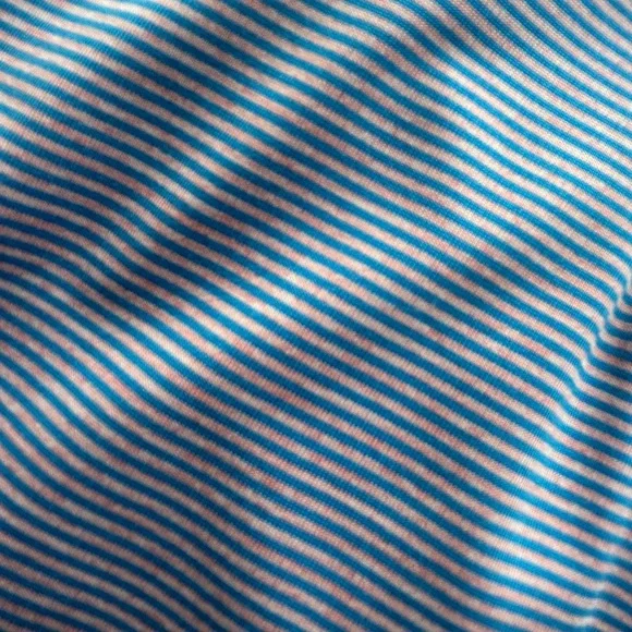 johnnie-O Blue and White Striped Polo Shirt - Picture 4 of 6